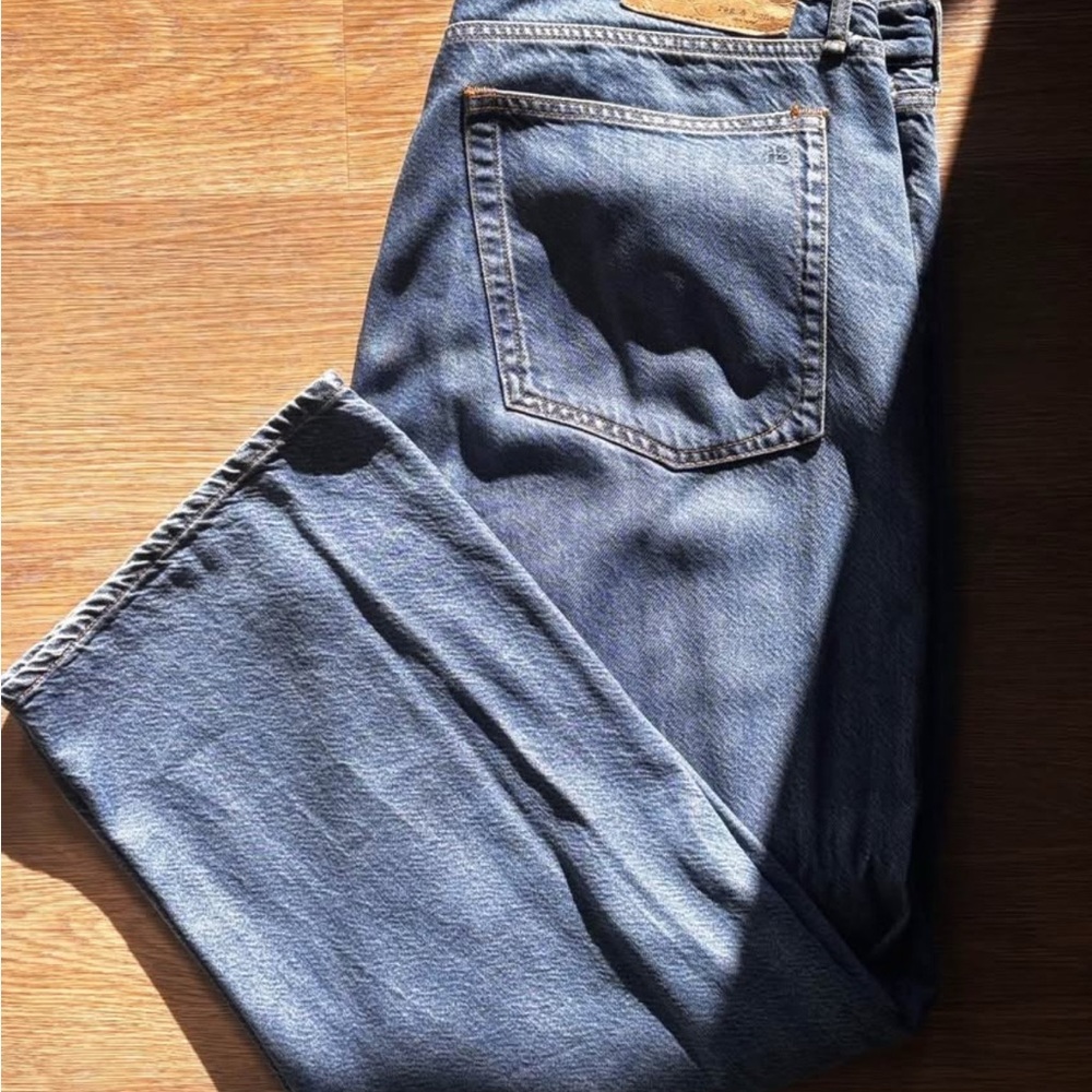 rag & bone Women's Wide Leg Jeans in Blue